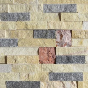 Đá ghép ốp tường màu trắng,vàng, đen, đỏ VDG020